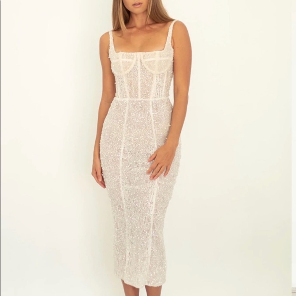 Pallas Collective Mid-Calf Length Georgia Bridal Dress